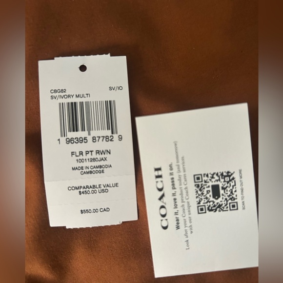 NWT Coach Rowan Satchel Bag With Floral Print - Picture 2 of 12